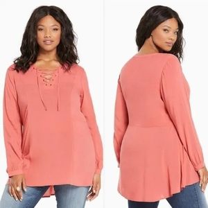 Torrid lace up tunic. Size 1.